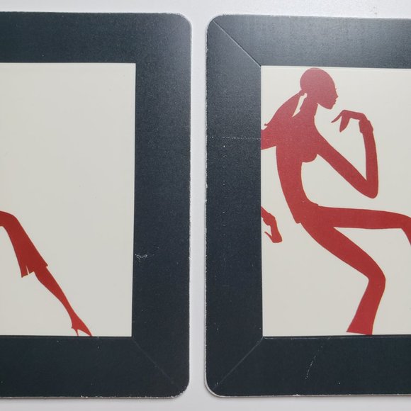 Retroneu Design Studio 225 Placemat & Coaster Set Retro Chic Made in Italy (2) - Picture 3 of 13